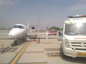 air ambulance ranchi to delhi