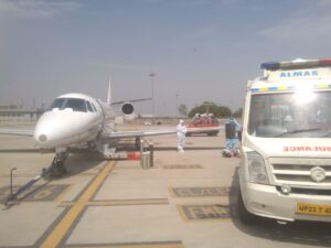 Air ambulance from gorakhpur to delhi